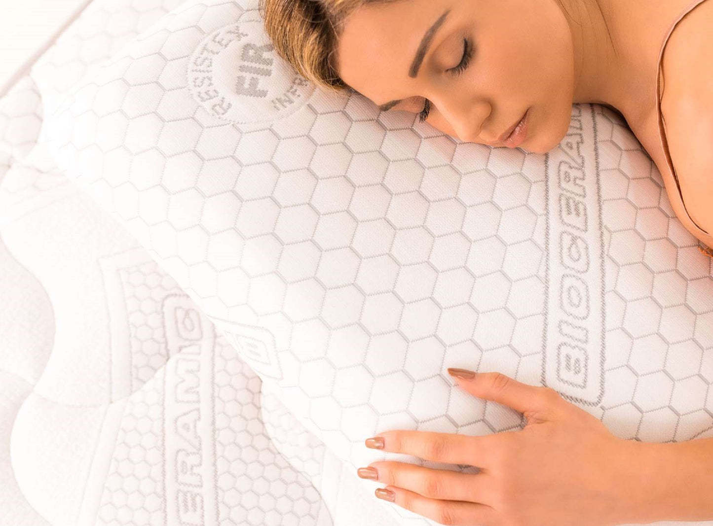 "Tessuto bioceramico DUO-SENSE materasso premium"
